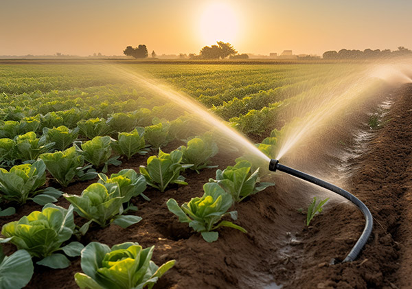 Pipeline di irrigazione agricola