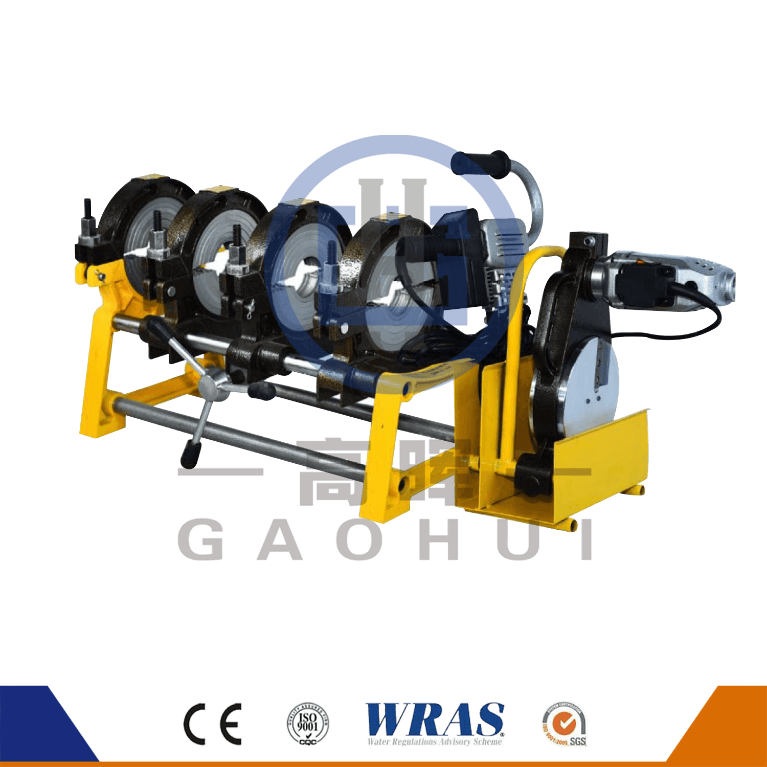 Manuale del tubo HDPE in plastica Fusion Welding Machine GF-160-4M/GF-200-4m