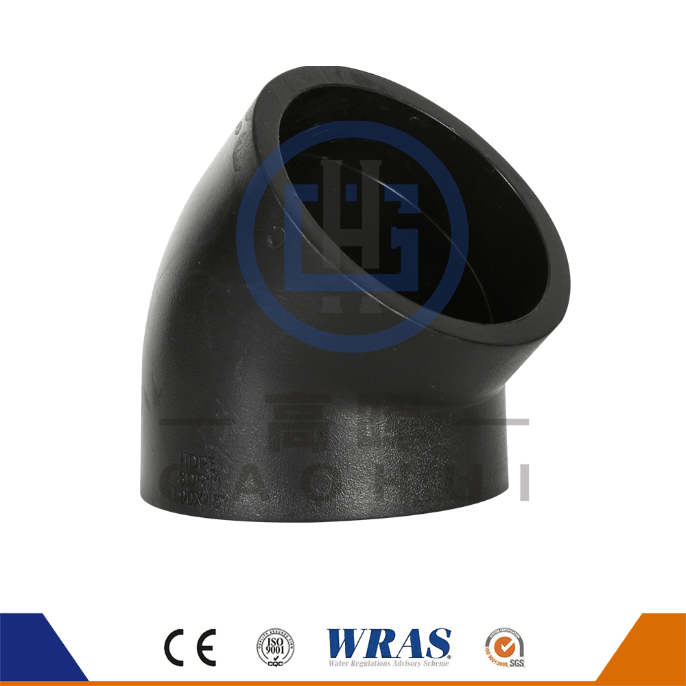 Fusion HDPE Focket 45 ° Elbow