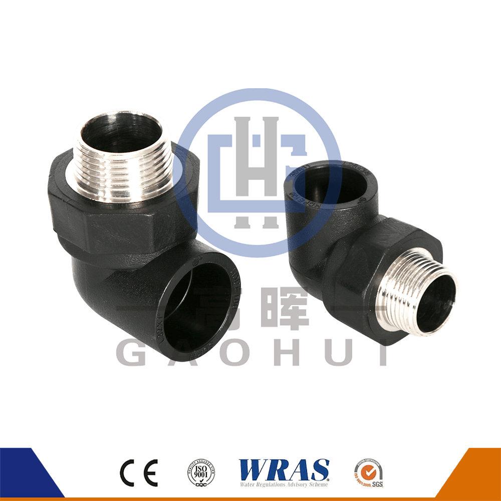 Gomito del filo maschile HDPE