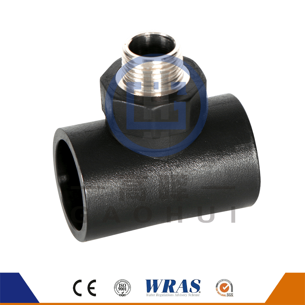 Tee thread maschio hdpe