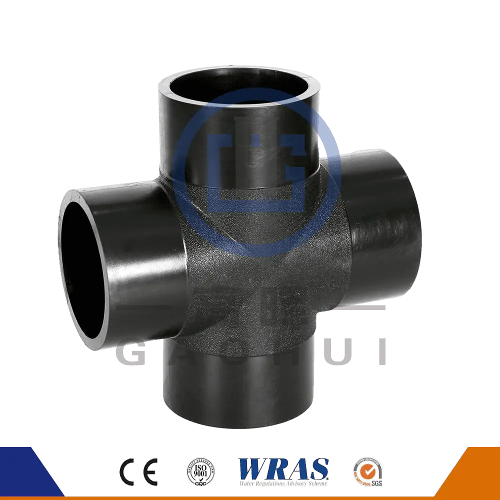 T -tee croce di fusione di setting hdpe per tubo d'acqua